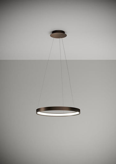 ANELLO Sforzin illuminazione Sospensione Ø55cm Bronzo Dimmer 3000K